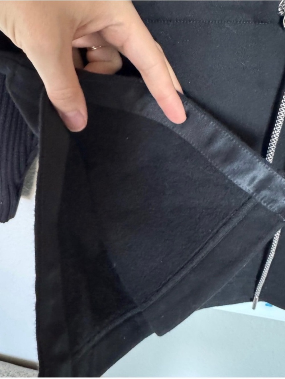 Varley Black High-Neck Pullover Sweater with Drawstring Waist - Picture 7 of 9